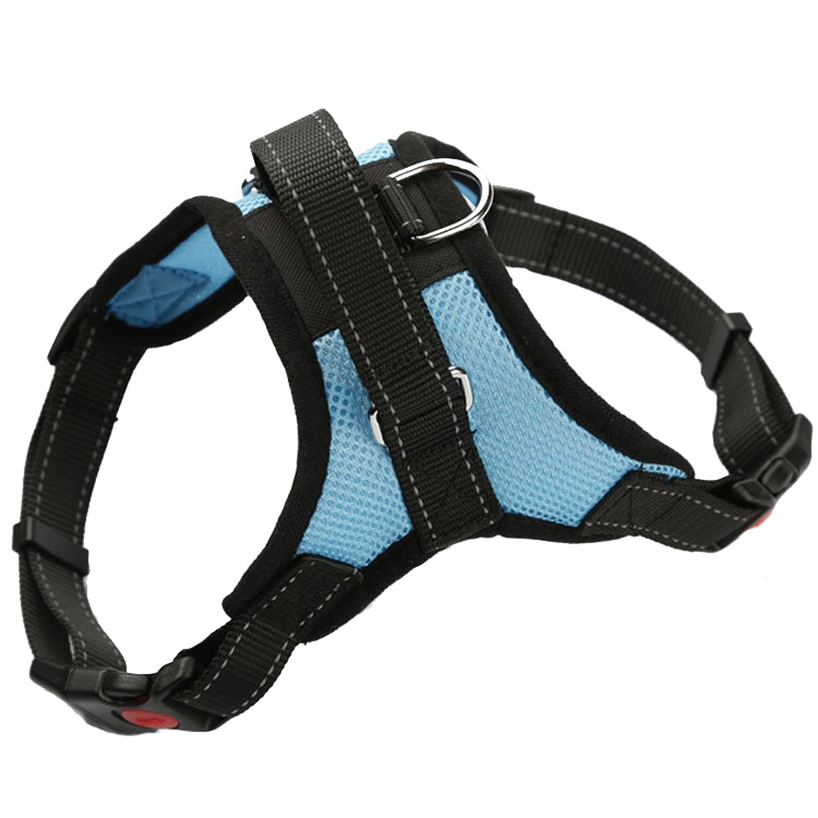 K9 Dog Adjustable Chest Strap, Size: L(Breathable Sky Blue) by bashfashion