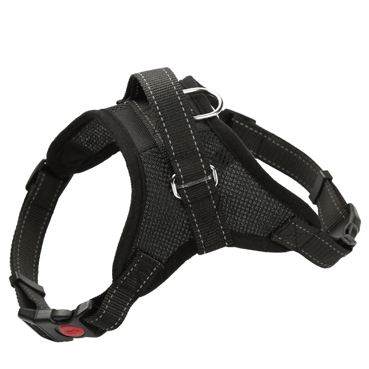 K9 Dog Adjustable Chest Strap, Size: XL(Breathable Black) by bashfashion