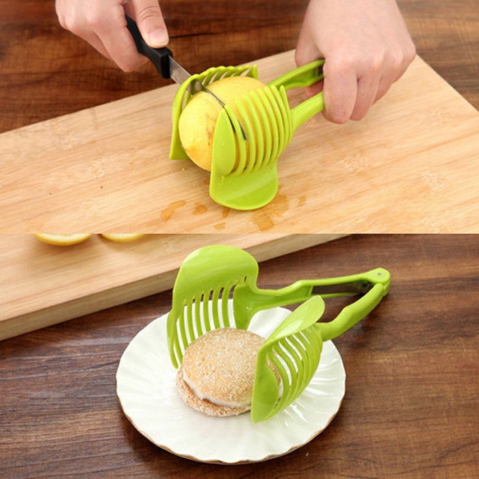 Handheld Creative Kitchen Fruit Vegetable Slicer Lemon Cutter Multi-function Kitchen Tool by bashfashion