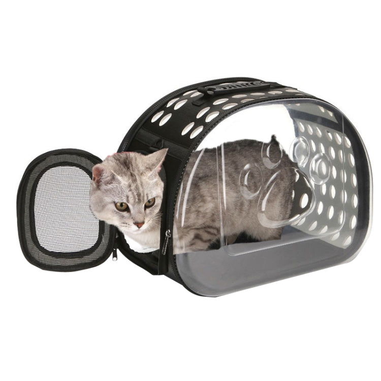 Pet Transparent Space Capsule Outing Package, Size: Small(Black) by bashfashion