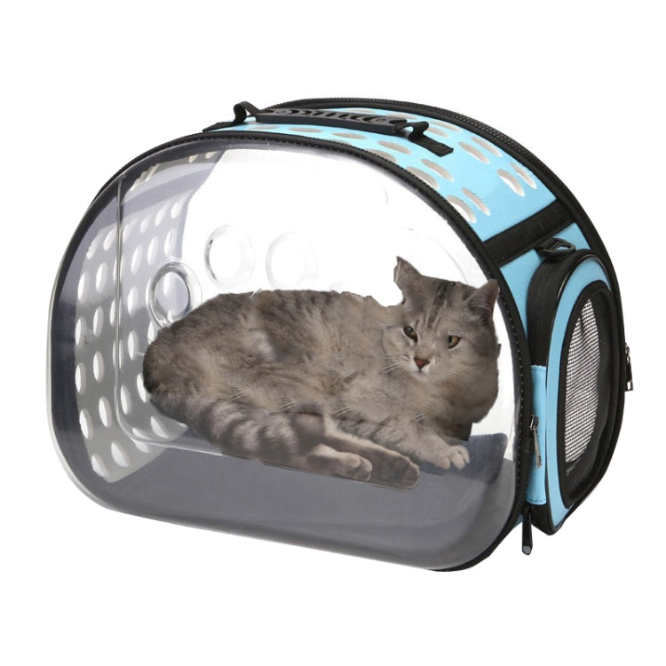 Pet Transparent Space Capsule Outing Package, Size: Small(Blue) by bashfashion