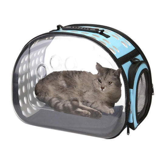 Pet Transparent Space Capsule Outing Package, Size: Small(Blue) by bashfashion