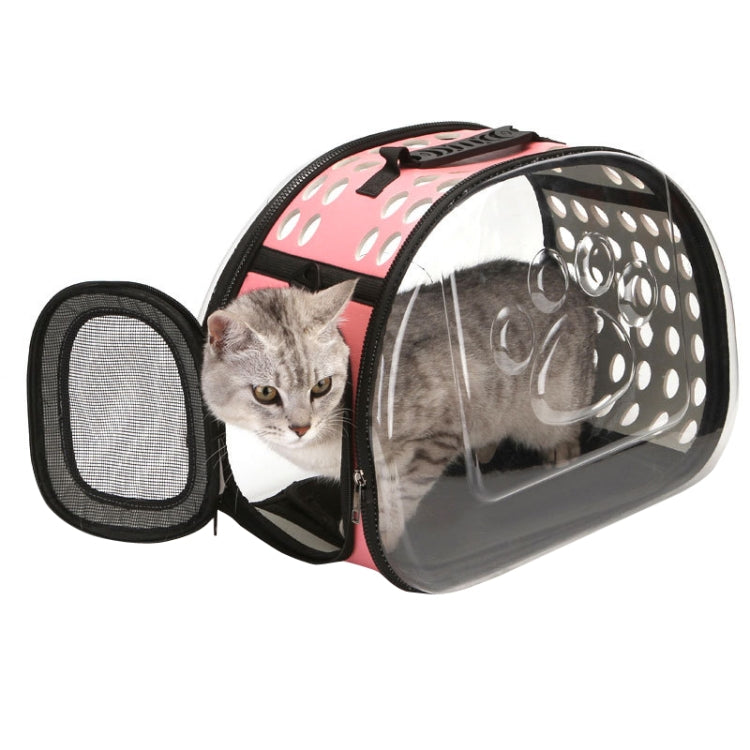 Pet Transparent Space Capsule Outing Package, Size: Large(Pink) by bashfashion