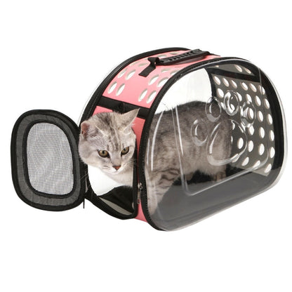 Pet Transparent Space Capsule Outing Package, Size: Large(Pink) by bashfashion