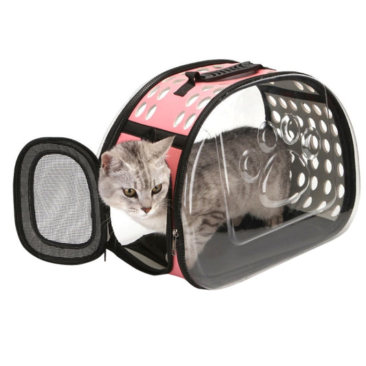 Pet Transparent Space Capsule Outing Package, Size: Large(Pink) by bashfashion