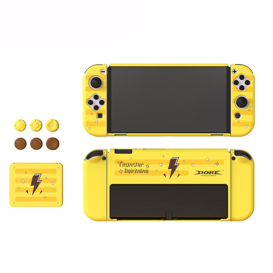 DOBE TNS-1192 Host Handle Protective Shell + Card Box + Rocker Cap Set For Switch OLED by DOBE