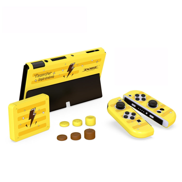 DOBE TNS-1192 Host Handle Protective Shell + Card Box + Rocker Cap Set For Switch OLED by DOBE