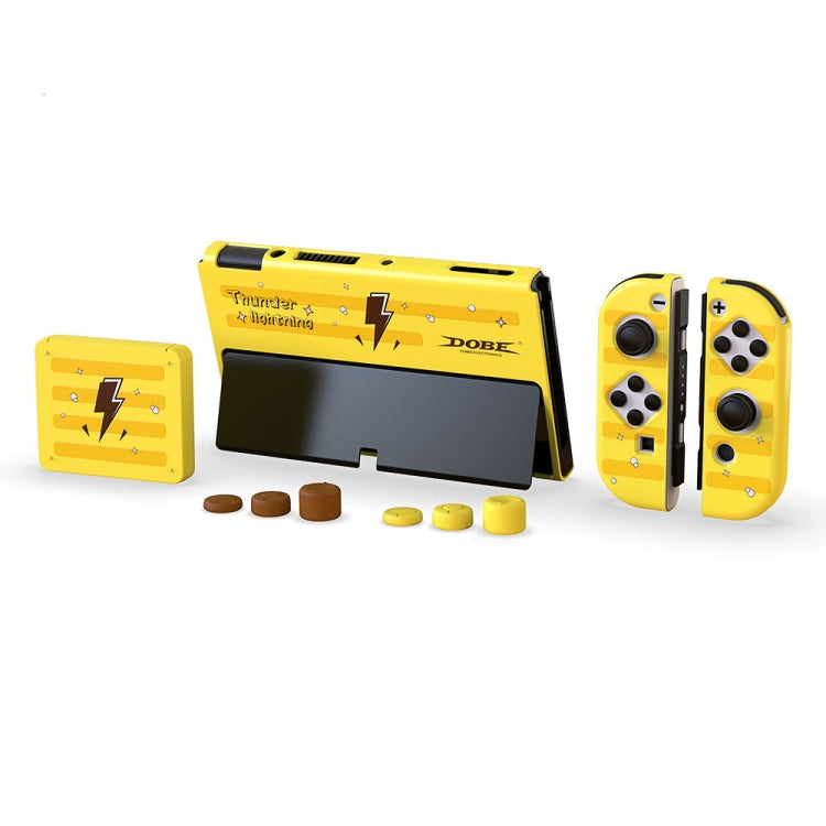 DOBE TNS-1192 Host Handle Protective Shell + Card Box + Rocker Cap Set For Switch OLED by DOBE