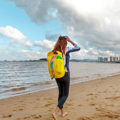 AFISHTOUR FW2074 25L Outdoor Swimming Drifting Waterproof Bag(Yellow) by AFISHTOUR