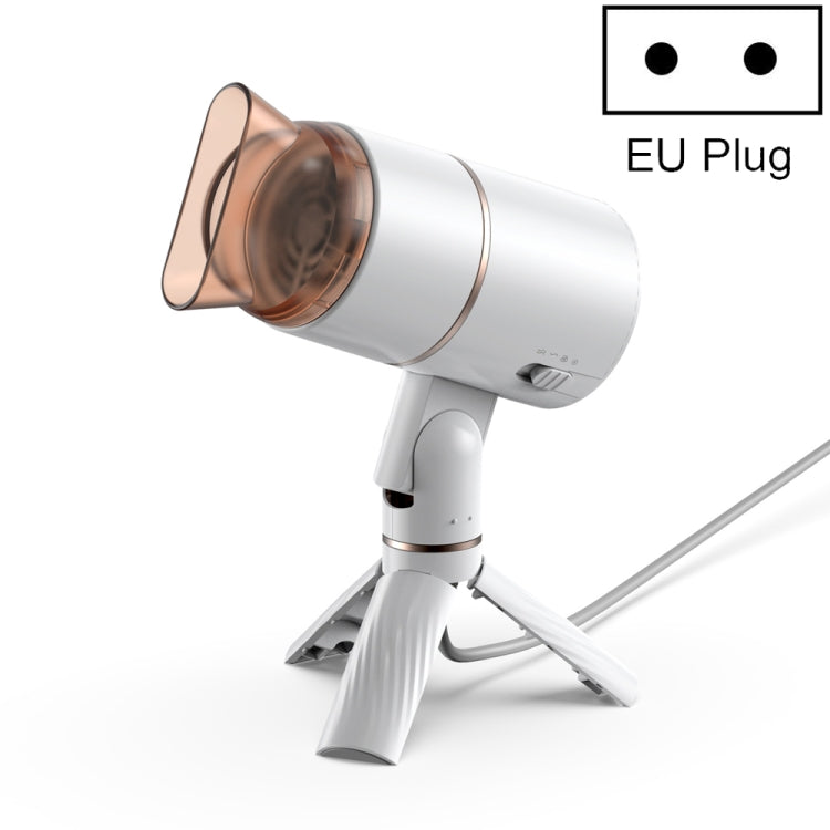 ZMFT-001 Hands-Free Desktop Hair Dryer, Specification: EU Plug(White) by bashfashion