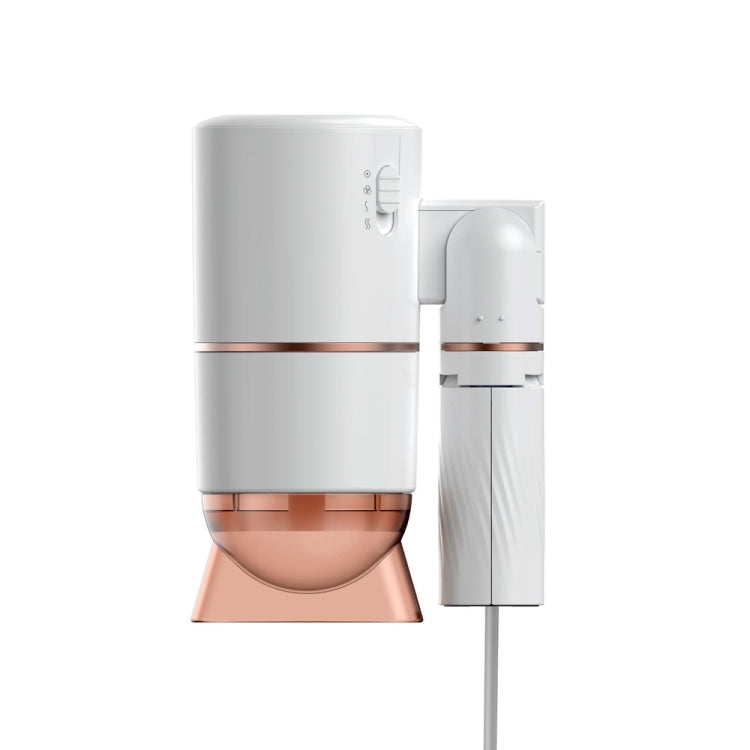 ZMFT-001 Hands-Free Desktop Hair Dryer, Specification: EU Plug(White) by bashfashion