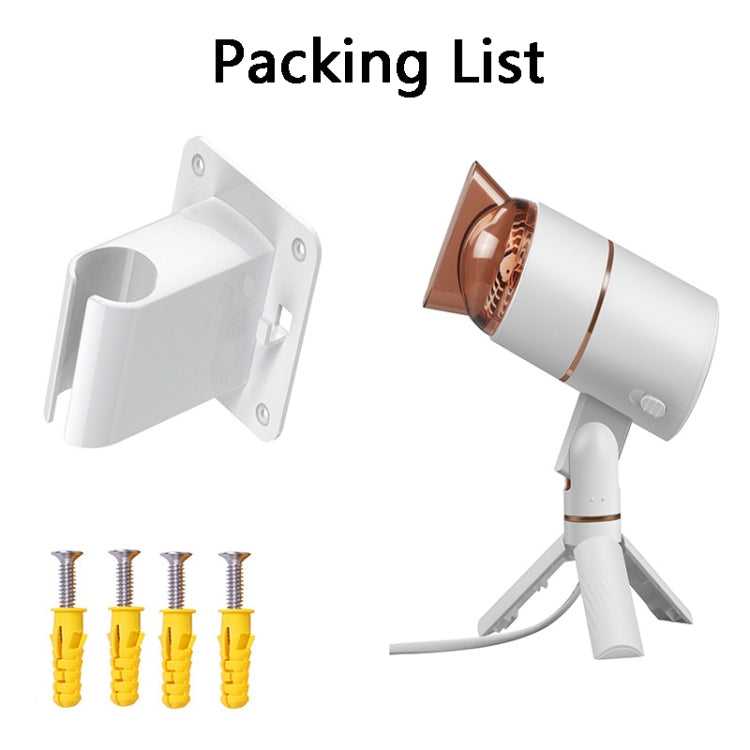 ZMFT-001 Hands-Free Desktop Hair Dryer, Specification: EU Plug(White) by bashfashion