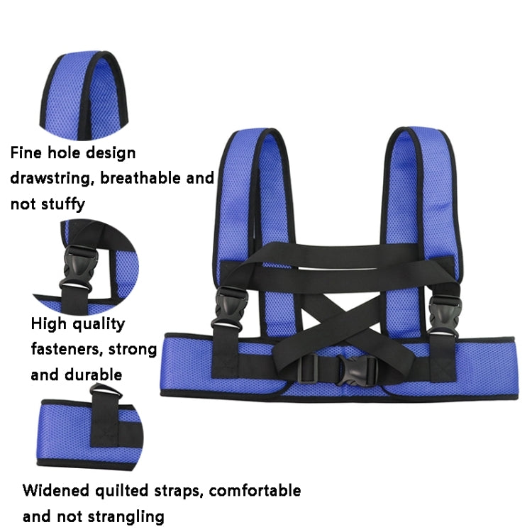 LYAQD-3 Postoperative Anti-Fall Wheelchair Adjustable Seat Belt(Blue) by bashfashion