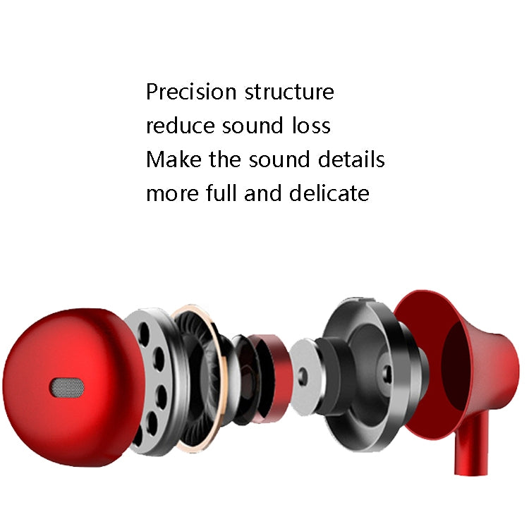 2 PCS TS720 3.5mm Heavy Bass Metal Earbud Wired Earphone(Silver Gray) by bashfashion