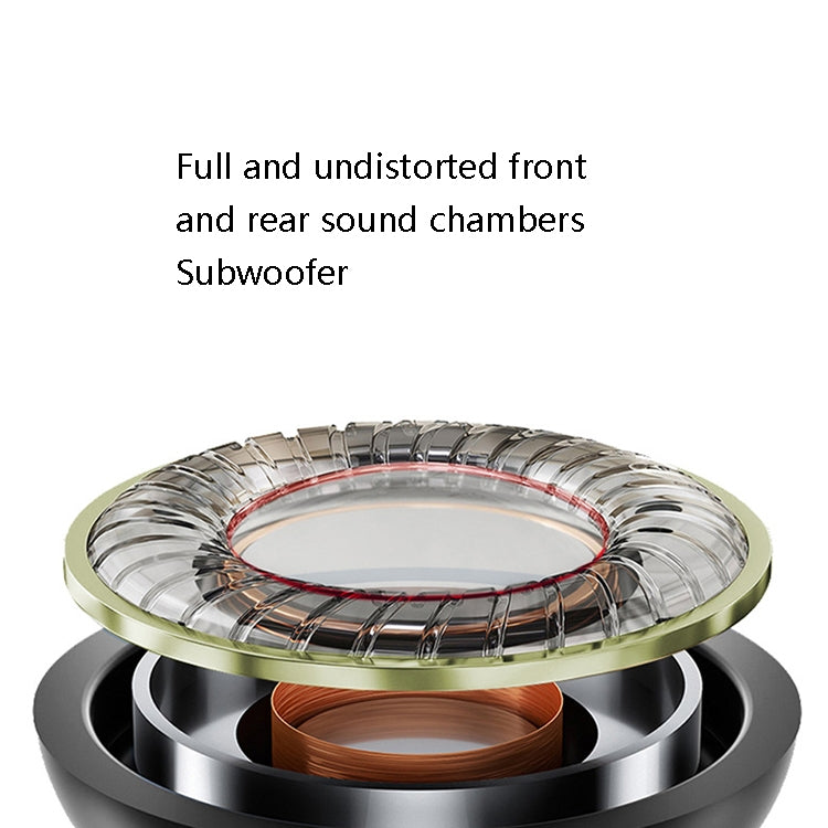 2 PCS TS720 3.5mm Heavy Bass Metal Earbud Wired Earphone(Silver Gray) by bashfashion