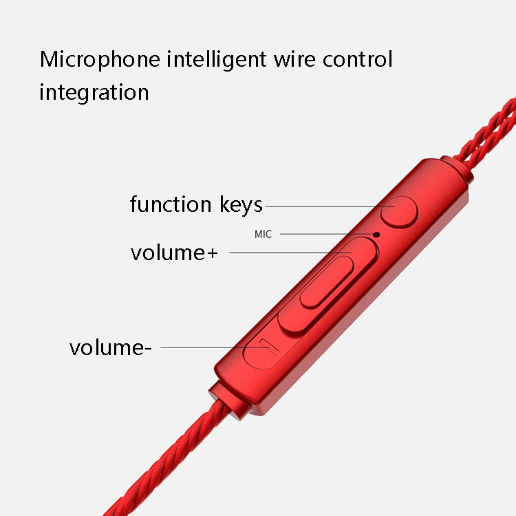 2 PCS TS720 3.5mm Heavy Bass Metal Earbud Wired Earphone(Black) by bashfashion