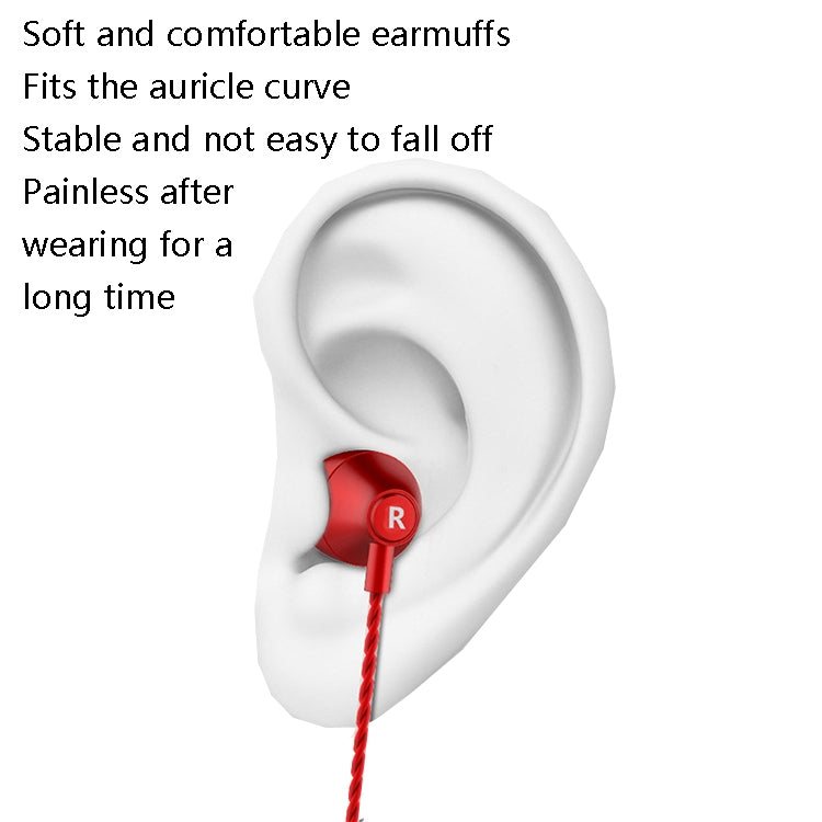 2 PCS TS720 3.5mm Heavy Bass Metal Earbud Wired Earphone(Silver Gray) by bashfashion