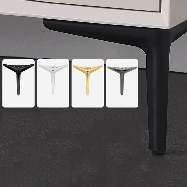 LH-XY-0010 Sofa Cabinet Metal Leg Furniture Leg, Height: 19cm(Matte Black) by bashfashion