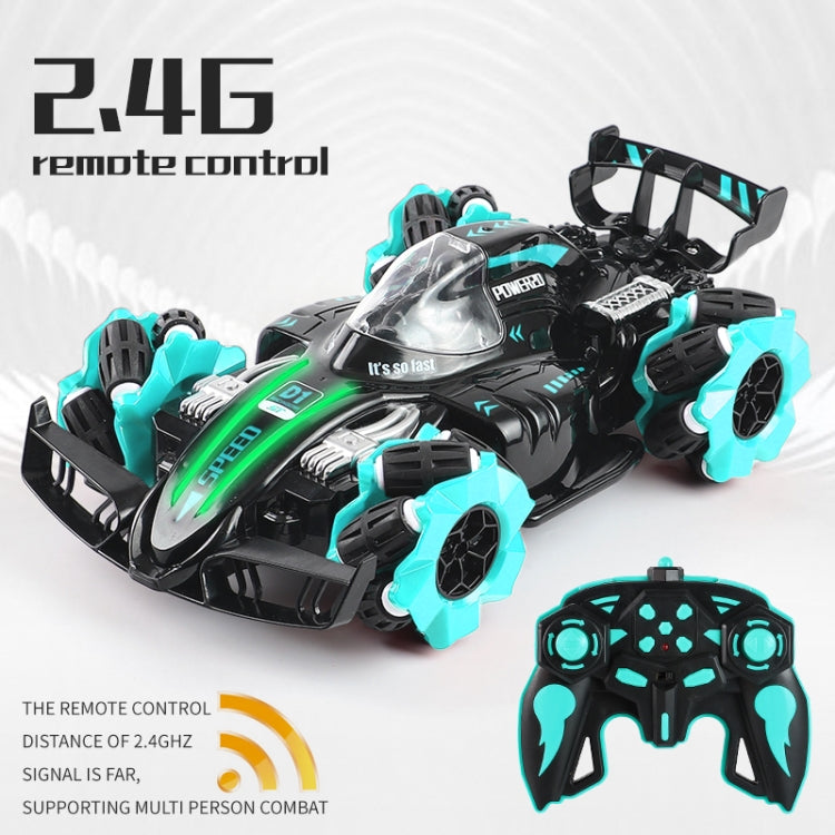 RD158-2 2.4G Four-Wheel Drive Horizontal Spray Remote Control Car(F1 Blue) by bashfashion
