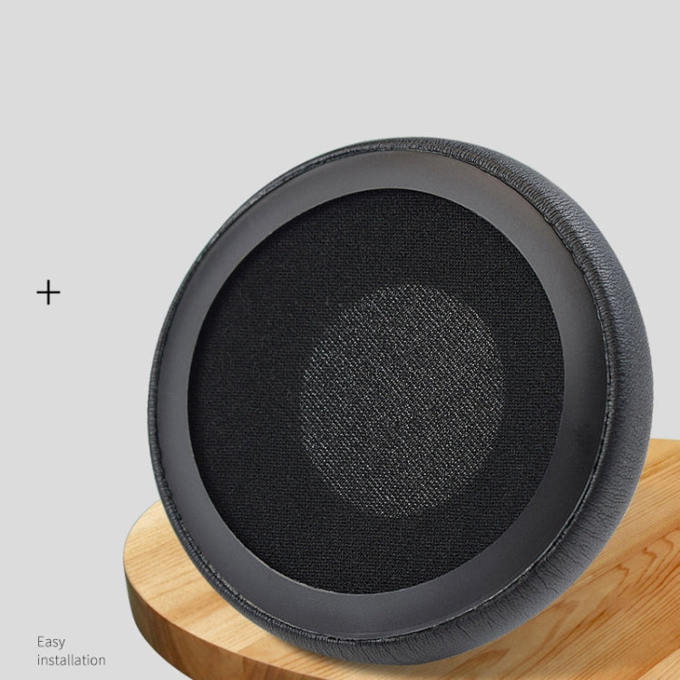 1 Pair Protein Leather Sponge Earpad For JBL T450 / Tune 600 / T500BT( Black) by bashfashion