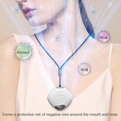 Neck Car Negative Ion Air Purifier(S02 White) by bashfashion