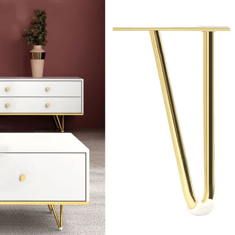 LH-S0006 Metal Furniture Support Legs, Height: 25cm(Titanium) by bashfashion