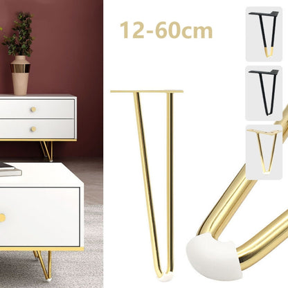 LH-S0006 Metal Furniture Support Legs, Height: 25cm(Titanium) by bashfashion