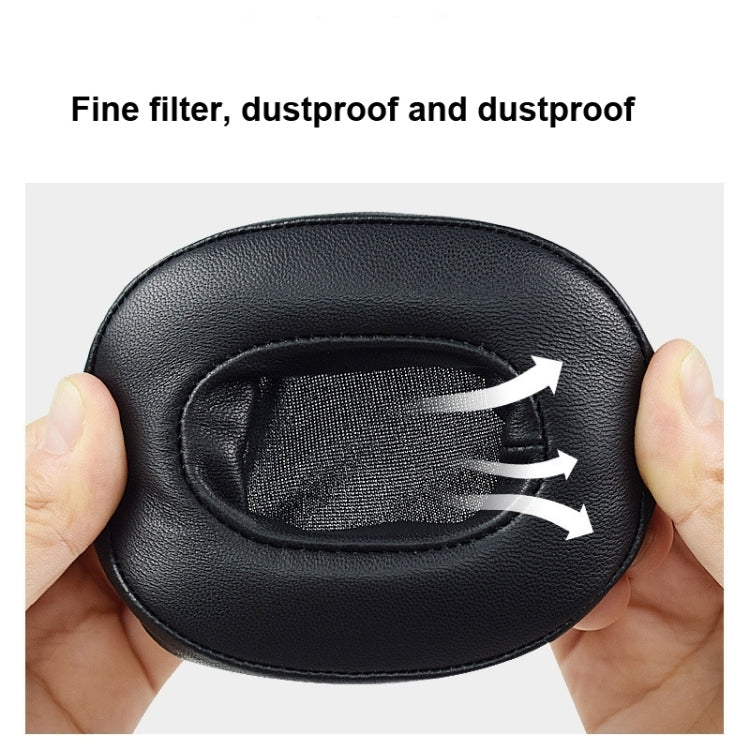 1 Pair Headset Earmuffs For Audio-Technica ATH-M50X/M30X/M40X/M20X, Spec: Black-Mesh by bashfashion