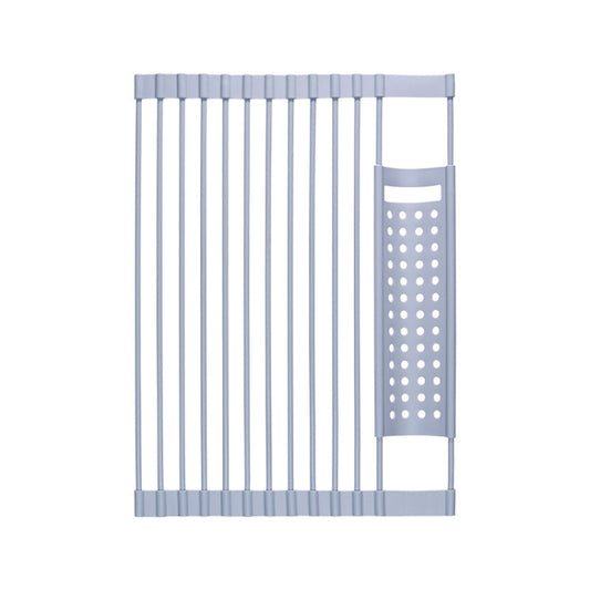 43 x 33cm Gray Kitchen Silicone Drain Rack Sink Drain Rack by bashfashion