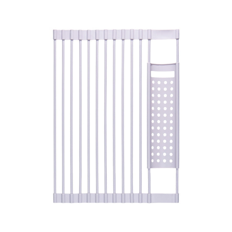 43 x 33cm White Gray Kitchen Silicone Drain Rack Sink Drain Rack by bashfashion