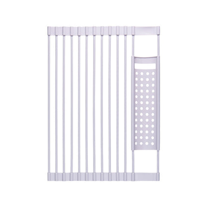 43 x 33cm White Gray Kitchen Silicone Drain Rack Sink Drain Rack by bashfashion