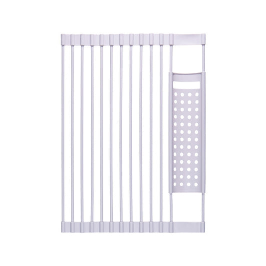 43 x 33cm White Gray Kitchen Silicone Drain Rack Sink Drain Rack by bashfashion
