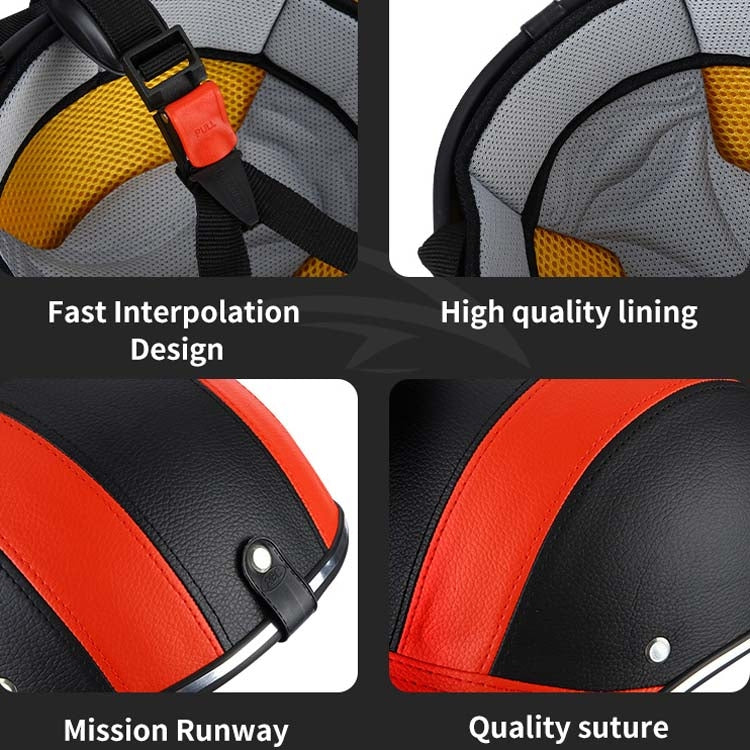 BSDDP A0322 Summer Half Helmet Lightweight Safety Helmet(Orange) by BSDDP