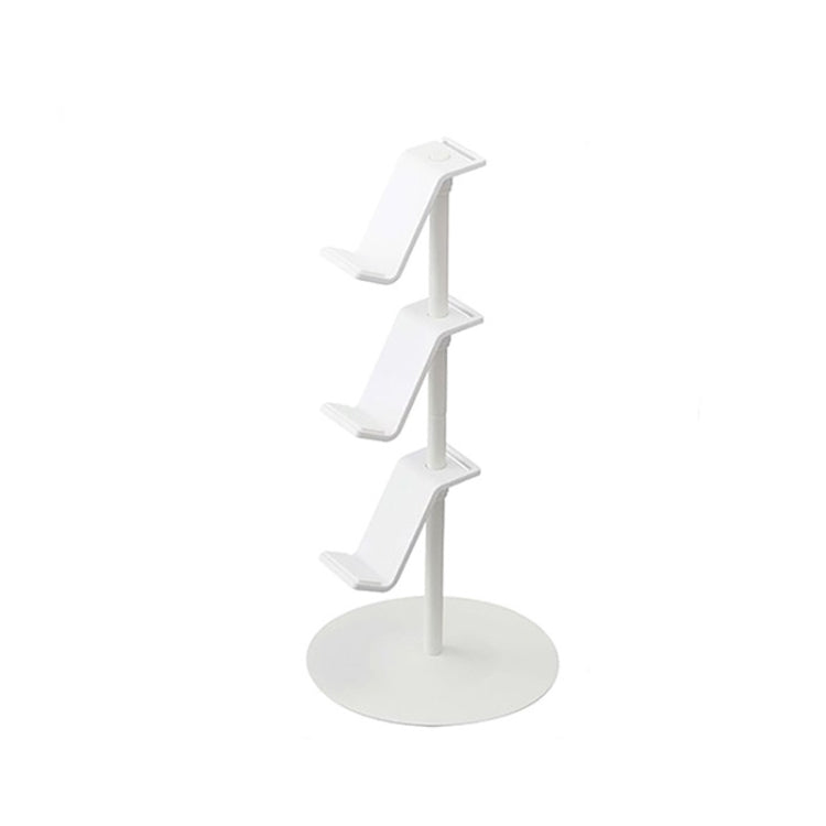 Gamepad Storage Rack Desktop Headphone Storage Rack, Color: 3 Floors White by bashfashion
