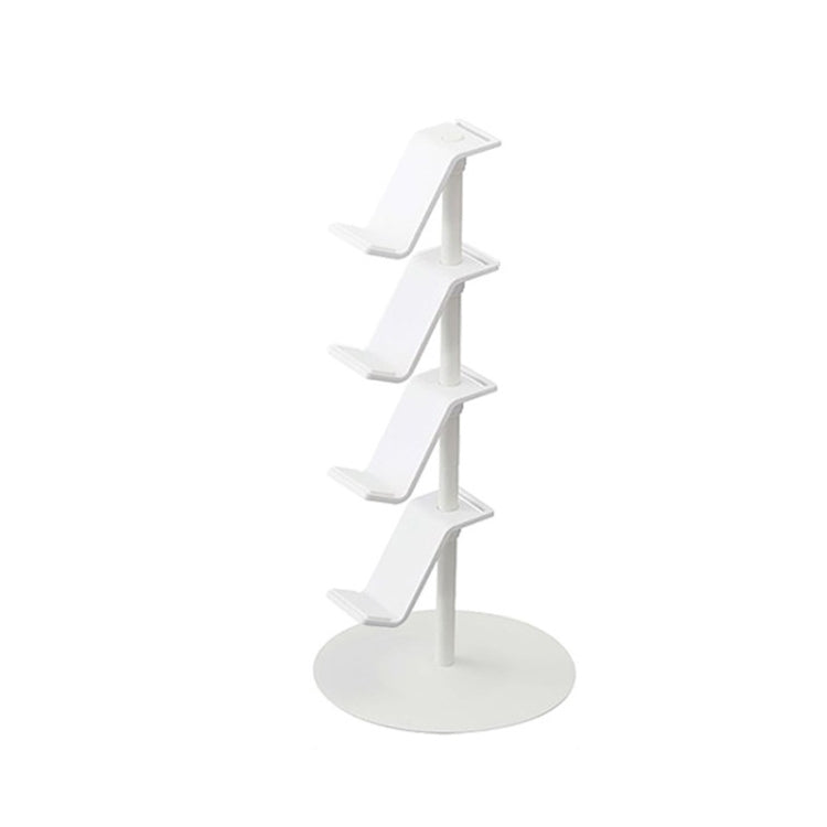 Gamepad Storage Rack Desktop Headphone Storage Rack, Color: 4 Floors White by bashfashion