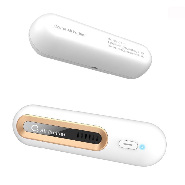 M9 Mini Ozone Sterilizer Home Refrigerator Deodorizer(White) by bashfashion