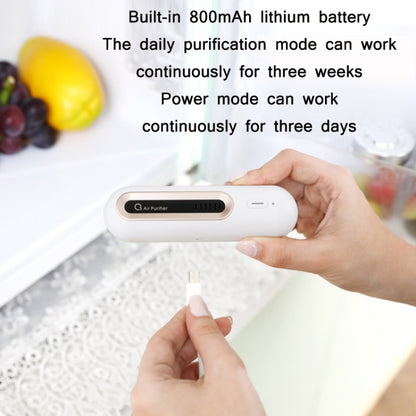 M9 Mini Ozone Sterilizer Home Refrigerator Deodorizer(White) by bashfashion