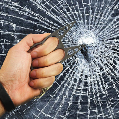 2 PCS 6 In 1 Multifunctional Keychain Zinc Alloy Bottle Opener(Pink) by bashfashion