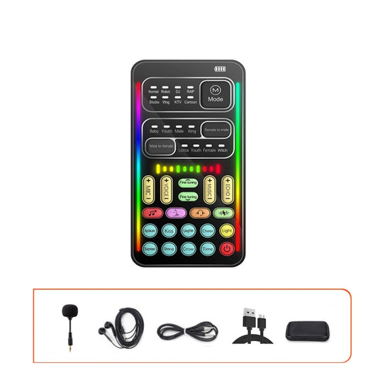 i9 Set Voice Changer Game Live Broadcast Mobile Computer Sound Card by bashfashion
