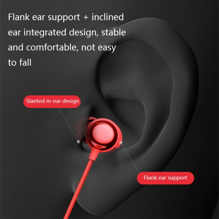 Havit i30 Mini Neck-Mounted Magnetic Sports Bluetooth Earphone(Red) by Havit