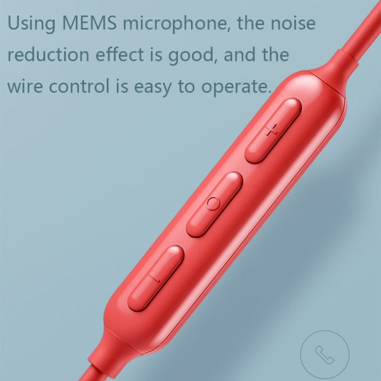 Havit i30 Mini Neck-Mounted Magnetic Sports Bluetooth Earphone(Red) by Havit