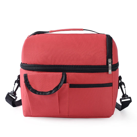 Double Insulation Bag Breast Milk Fresh Bag Bottle Mummy Bag(Red) by bashfashion