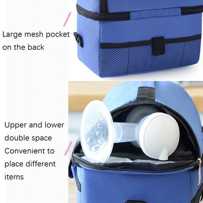 Double Insulation Bag Breast Milk Fresh Bag Bottle Mummy Bag(Royal Blue) by bashfashion