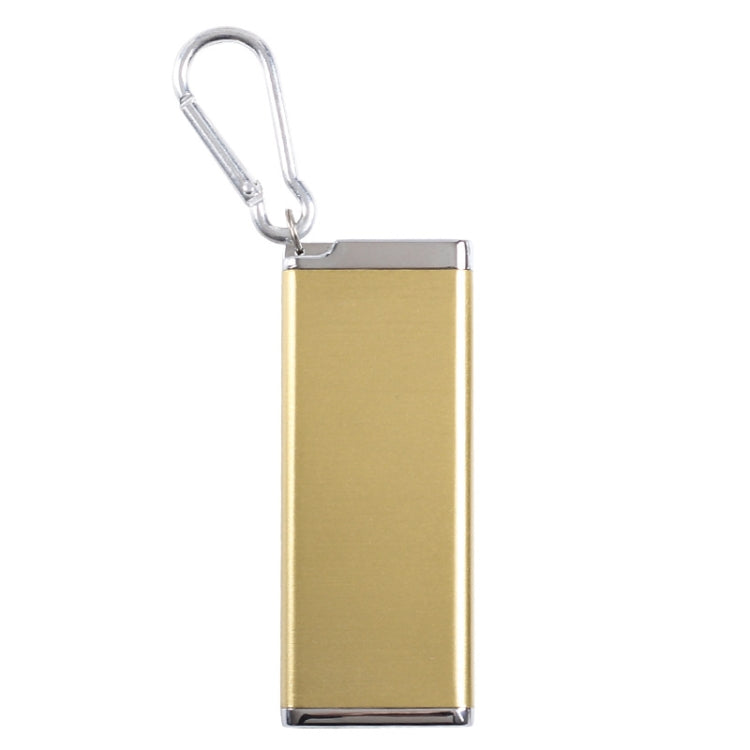 Portable Cigarette Case Portable With Lid Sealed Ashtray, Color: Gold by bashfashion