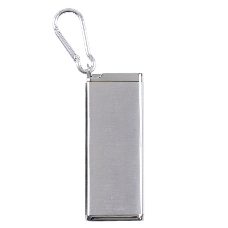 Portable Cigarette Case Portable With Lid Sealed Ashtray, Color: Silver by bashfashion