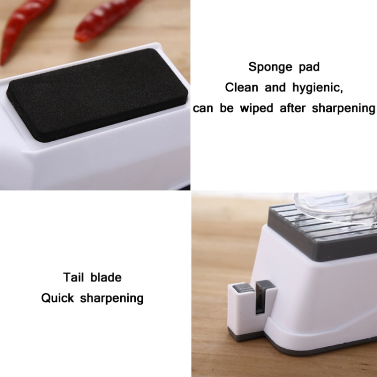 JJ-1 Kitchen Electric Double Sided Knife Sharpener, Specification: CN Plug by bashfashion