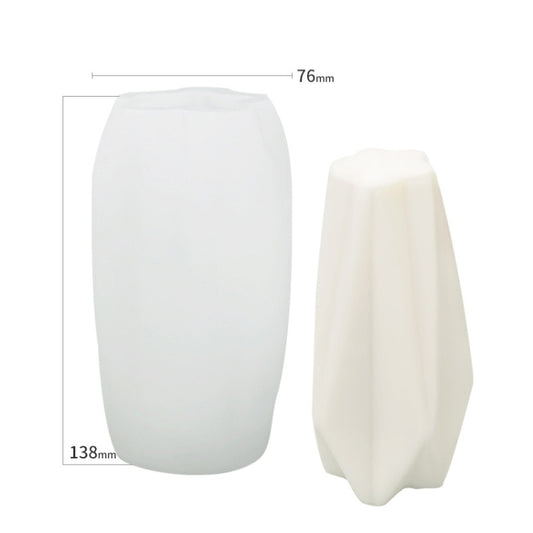 Scented Candle Silicone Mold DIY Handmade Soap Mold, Specification: Pentagram by bashfashion