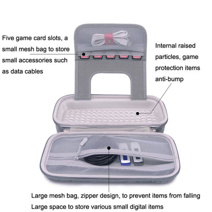 CHKJOK Game Console Bracket Function EVA Protective Sleeve For Switch Oled(Gray) by CHKJOK