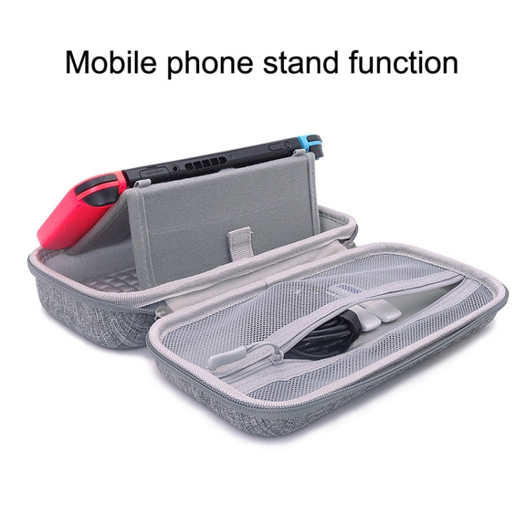 CHKJOK Game Console Bracket Function EVA Protective Sleeve For Switch Oled(Gray) by CHKJOK