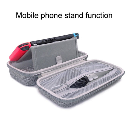 CHKJOK Game Console Bracket Function EVA Protective Sleeve For Switch Oled(Gray) by CHKJOK